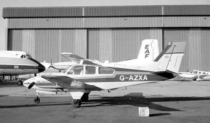 Framed Print : Beechcraft 95-C55 Baron G-AZXA Framed Print : Beechcraft 95-C55 Baron G-AZXA