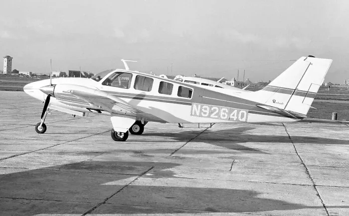 Framed Print : Beechcraft Baron N9264Q Framed Print : Beechcraft Baron N9264Q