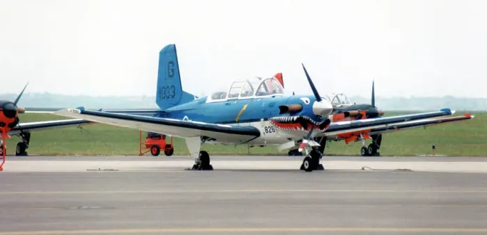 Framed Print : Beechcraft T-34C Mentor 161033 Framed Print : Beechcraft T-34C Mentor 161033