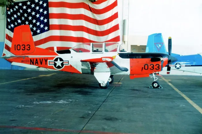 Framed Print : Beechcraft T-34C Mentor 161033 Framed Print : Beechcraft T-34C Mentor 161033