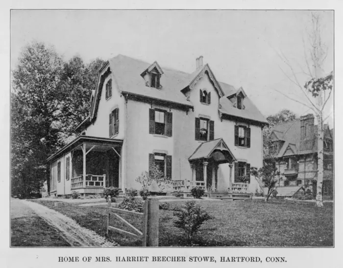 Framed Print : Beecher Stowes Home Framed Print : Beecher Stowes Home