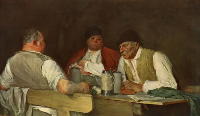 Framed Print : Beer Politicians by Edmund Harburger Framed Print : Beer Politicians by Edmund Harburger