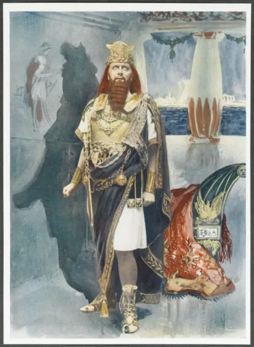 Framed Print : Beerbohm Tree / Herod 1903 Framed Print : Beerbohm Tree / Herod 1903