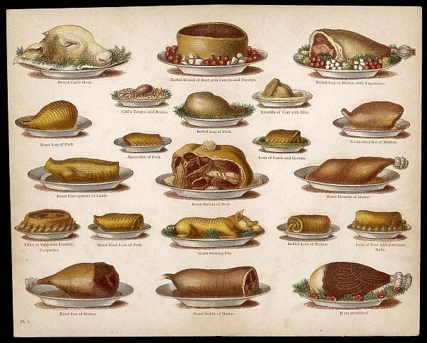 Beeton Meat Dishes, 1865