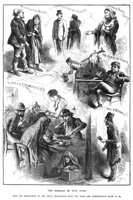 Framed Print : The beggars of New York Framed Print : The beggars of New York