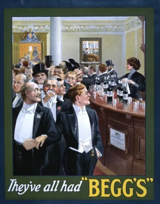 Framed Print : Beggs Whiskey advert Framed Print : Beggs Whiskey advert