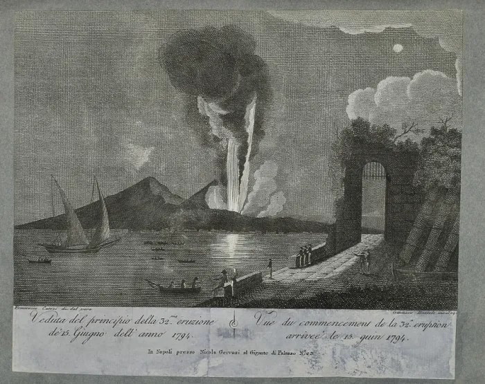 Framed Print : Beginning of the 32nd eruption of Mount Vesuvius Framed Print : Beginning of the 32nd eruption of Mount Vesuvius