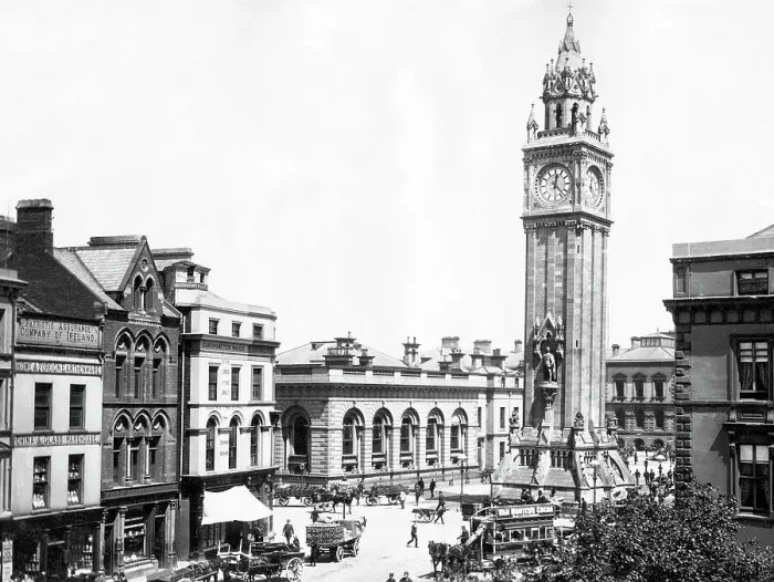 Framed Print : Belfast Albert Place early 1900s Framed Print : Belfast Albert Place early 1900s