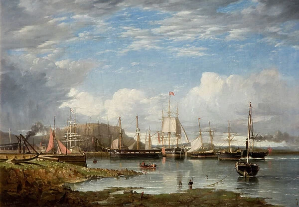 Belfast Quay (1851). Wilson, James Glen 1827-1863. Date: 1851