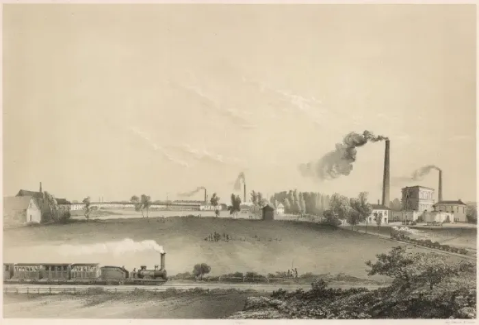 Framed Print : Belgian Factory Framed Print : Belgian Factory