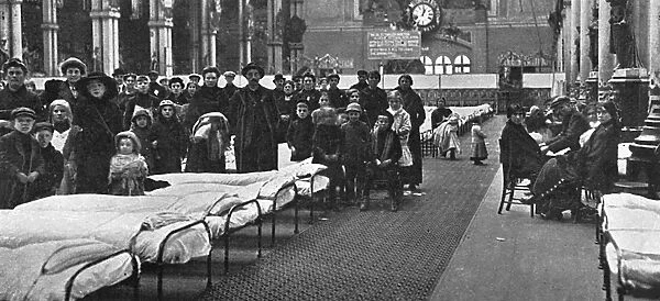 Belgian refugees accommodated at Alexandra Palace, WW1