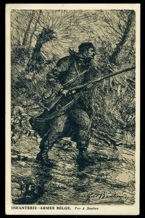 Framed Print : Belgian soldier, WW1 Framed Print : Belgian soldier, WW1