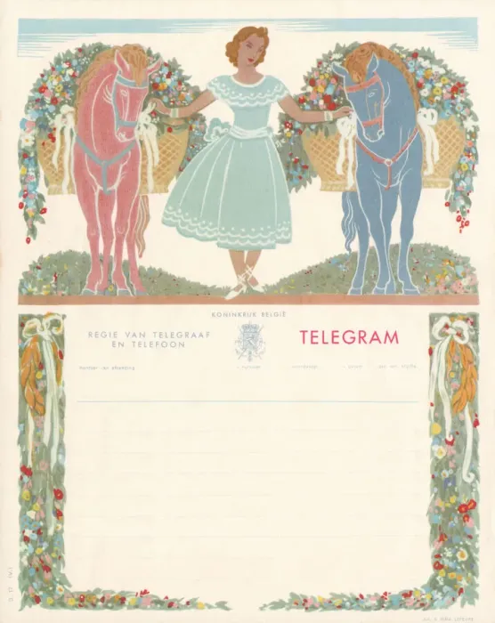 Framed Print : Belgian Telegram Form Framed Print : Belgian Telegram Form