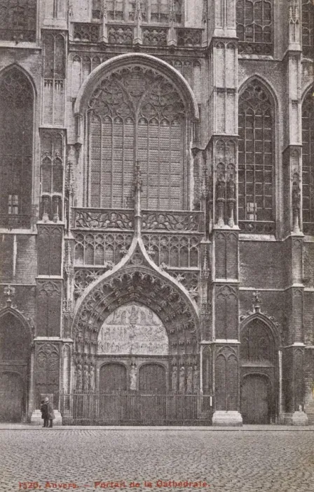 Framed Print : Belgium - Anvers - Cathedral Doorway Framed Print : Belgium - Anvers - Cathedral Doorway