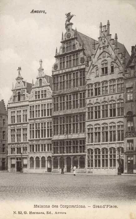 Framed Print : Belgium - Anvers - Grand Place Framed Print : Belgium - Anvers - Grand Place