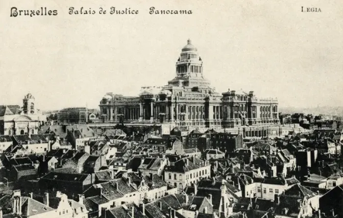 Framed Print : Belgium - Brussels - Palais de Justice and rooftops Framed Print : Belgium - Brussels - Palais de Justice and rooftops