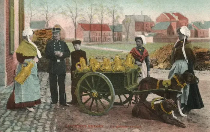 Framed Print : Belgium - Dog Milk Cart Framed Print : Belgium - Dog Milk Cart