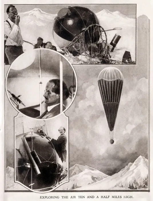 Framed Print : Belgium Professor Picard's balloon Framed Print : Belgium Professor Picard's balloon