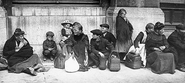 Belgium refugees in Antwerp during WW1
