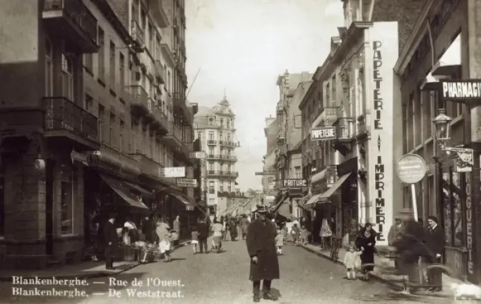 Framed Print : Belgium - West Street in Blankenberghe Framed Print : Belgium - West Street in Blankenberghe