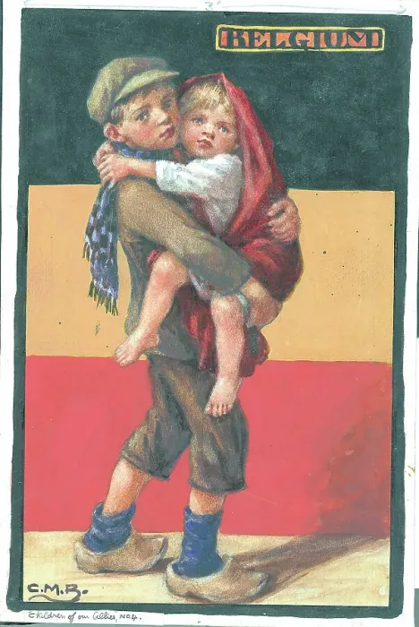 Framed Print : Belgium. WWI Children of the Allies, artwork Framed Print : Belgium. WWI Children of the Allies, artwork