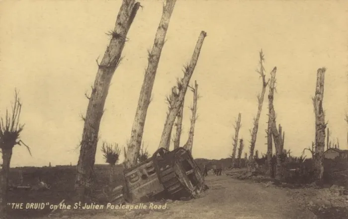 Framed Print : Belgium - WWI - Remains of The Druid tank Framed Print : Belgium - WWI - Remains of The Druid tank