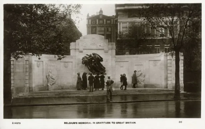 Framed Print : Belgiums Memorial in gratitude to Great Britain Framed Print : Belgiums Memorial in gratitude to Great Britain