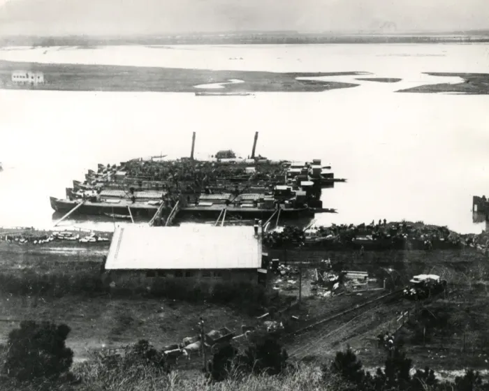 Framed Print : Belgrade harbour, Serbia, WW1 Framed Print : Belgrade harbour, Serbia, WW1