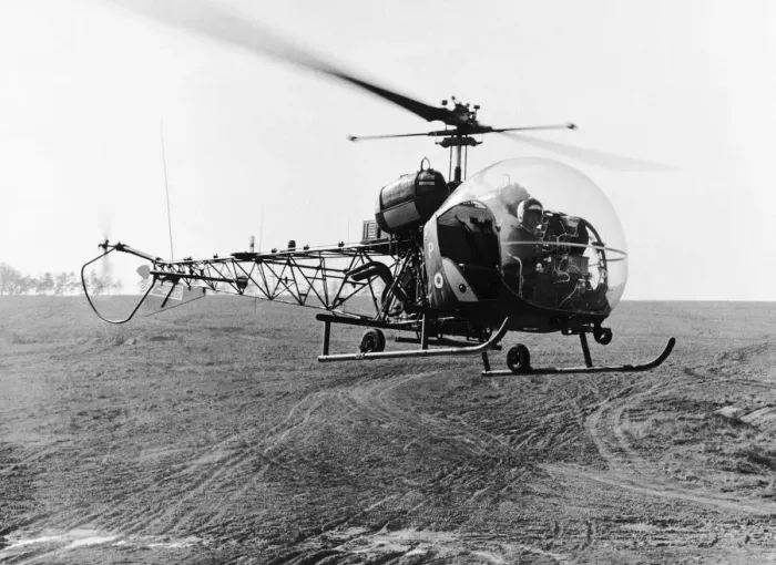 Framed Print : Bell 47 Sioux Helicopter Date: 1960s Framed Print : Bell 47 Sioux Helicopter Date: 1960s