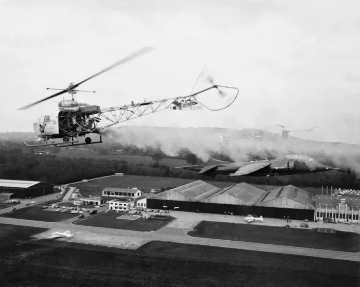 Framed Print : Bell 47 Sioux Helicopter Date: 1960s Framed Print : Bell 47 Sioux Helicopter Date: 1960s