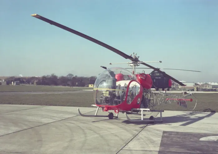 Framed Print : Bell 47 Sioux Helicopter Date: 1960s Framed Print : Bell 47 Sioux Helicopter Date: 1960s