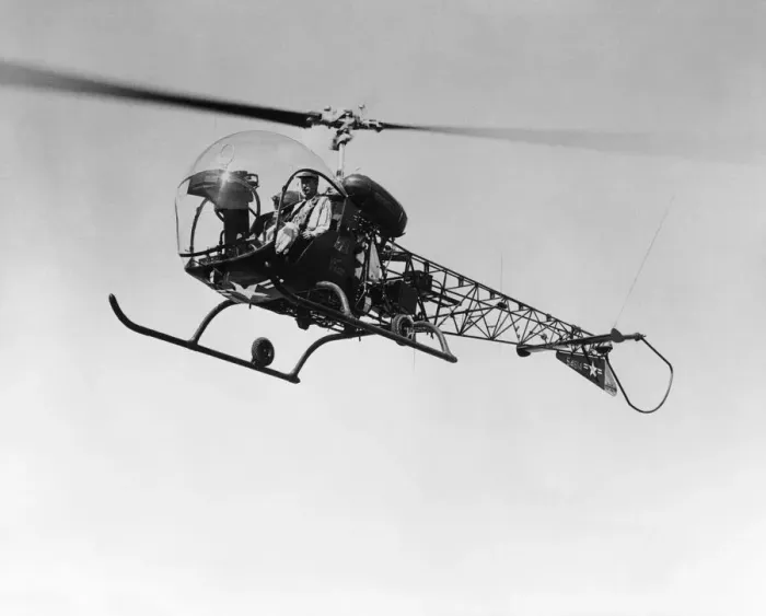 Framed Print : Bell 47B Helicopter Framed Print : Bell 47B Helicopter