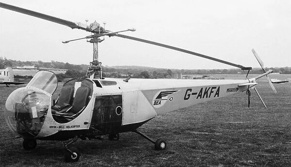 Bell 47B3. Bea Helicopters British European Airways Bell 47B3 Named Sir