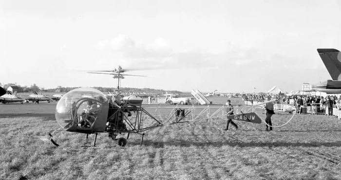 Framed Print : Bell 47D-1 G-ASJW Framed Print : Bell 47D-1 G-ASJW