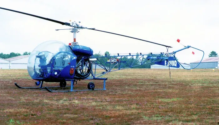 Framed Print : Bell 47G-1 F-BVKQ Framed Print : Bell 47G-1 F-BVKQ