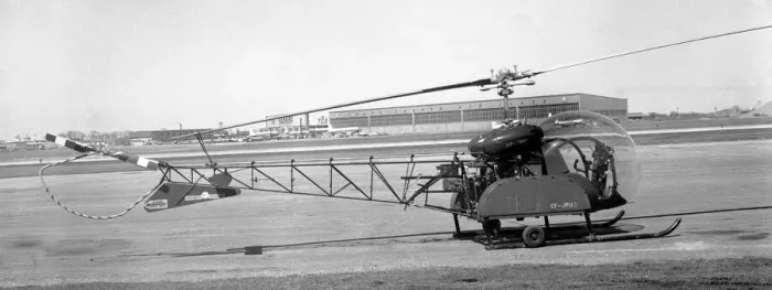 Framed Print : Bell 47G-2 CF-JPU Framed Print : Bell 47G-2 CF-JPU