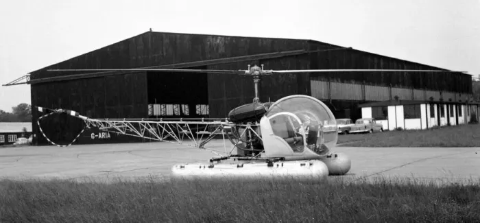 Framed Print : Bell 47G G-ARIA Framed Print : Bell 47G G-ARIA