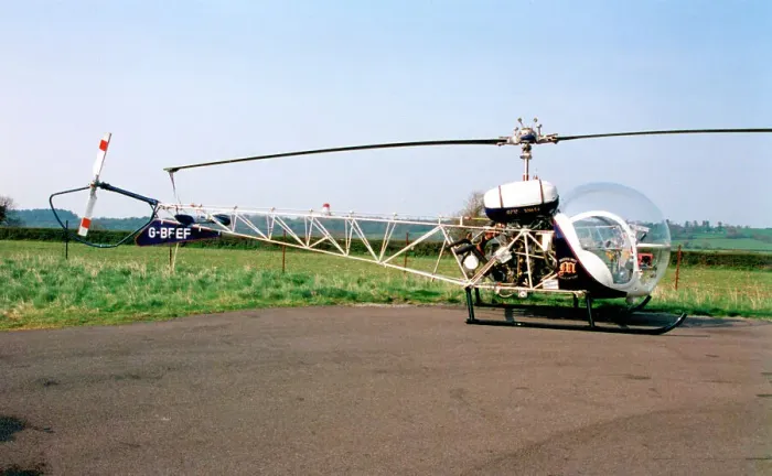 Framed Print : Bell 47G G-BFEF Framed Print : Bell 47G G-BFEF