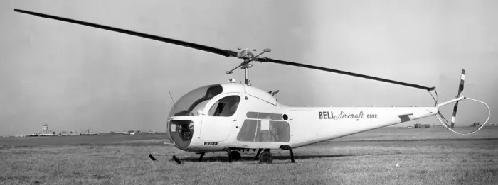 Framed Print : Bell 47H-1 N966B Framed Print : Bell 47H-1 N966B