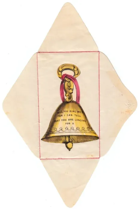 Framed Print : Bell on an envelope with a message Framed Print : Bell on an envelope with a message