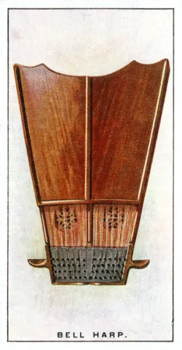 Framed Print : Bell Harp - Invention attributed to John Simcock a soldier in a regiment of Dragoons Framed Print : Bell Harp - Invention attributed to John Simcock a soldier in a regiment of Dragoons