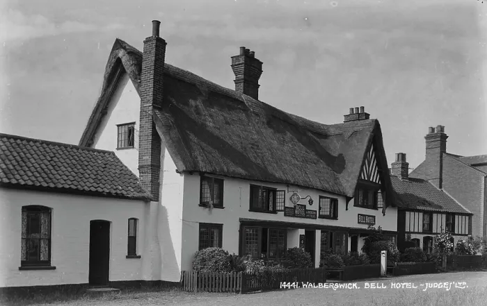 Framed Print : The Bell Hotel in Walberswick Framed Print : The Bell Hotel in Walberswick