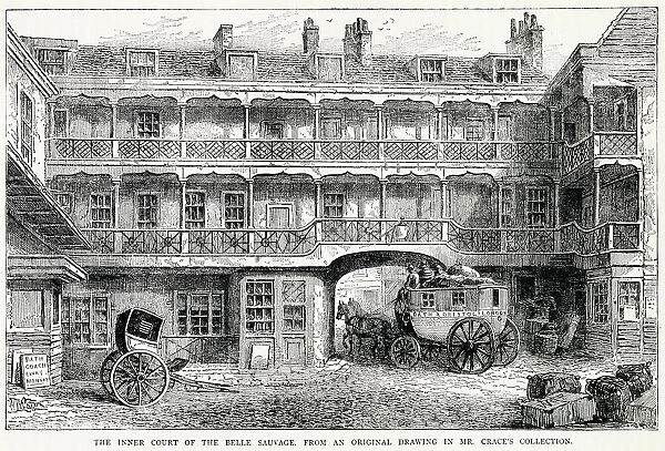 The Bell Sauvage Inn or (or La Belle Sauvage) was a former public house in Ludgate Hill