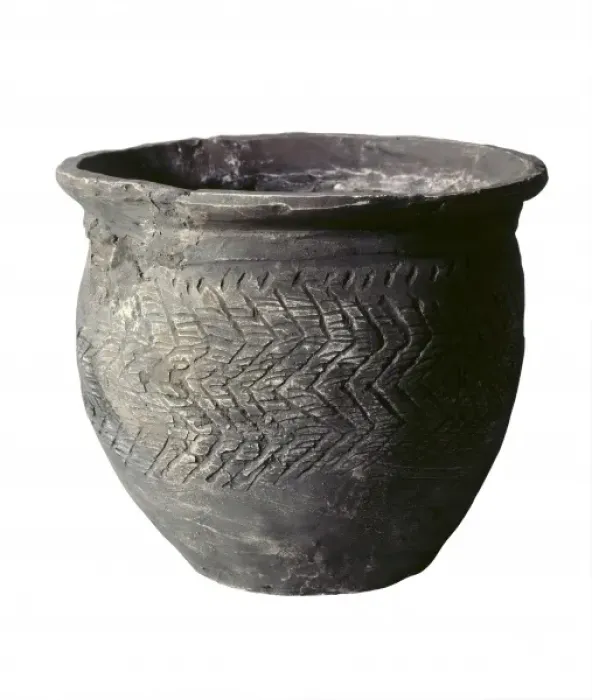 Framed Print : Bell-shaped vessel. Neolithic art. Ceramics Framed Print : Bell-shaped vessel. Neolithic art. Ceramics