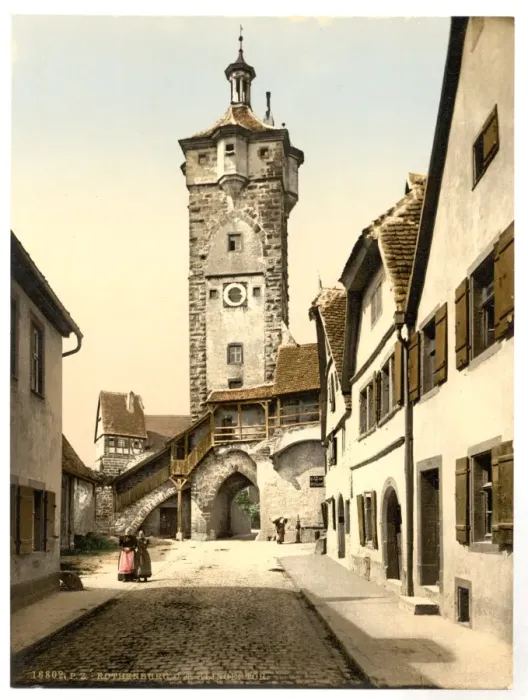 Framed Print : Bell tower (klingen Tor), Rothenburg (i. e. ob der Tauber), B Framed Print : Bell tower (klingen Tor), Rothenburg (i. e. ob der Tauber), B