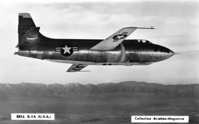 Framed Print : BELL X-1A. American jet fighter which will break speed records Date: circa 1950 Framed Print : BELL X-1A. American jet fighter which will break speed records Date: circa 1950