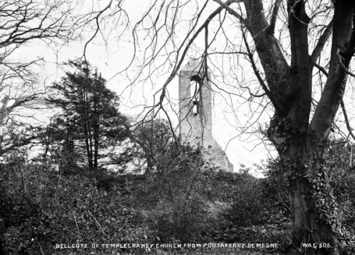 Framed Print : Bellcote of Templecraney Church from Portaferry Demesne Framed Print : Bellcote of Templecraney Church from Portaferry Demesne