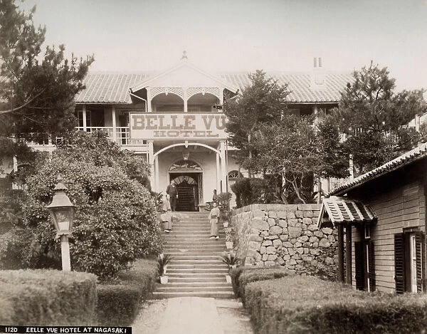 Belle Vue hotel at Nagasaki, Japan, c. 1890