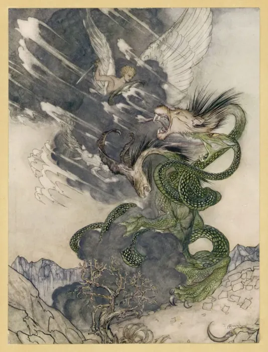 Framed Print : BELLEROPHON & CHIMERA BELLEROPHON & CHIMERA Framed Print : BELLEROPHON & CHIMERA BELLEROPHON & CHIMERA