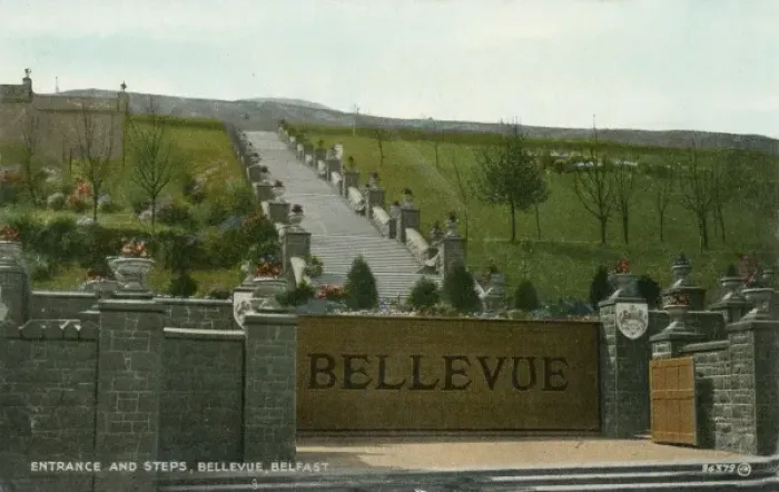 Framed Print : Bellevue Park, Belfast - Entrance and Steps Framed Print : Bellevue Park, Belfast - Entrance and Steps